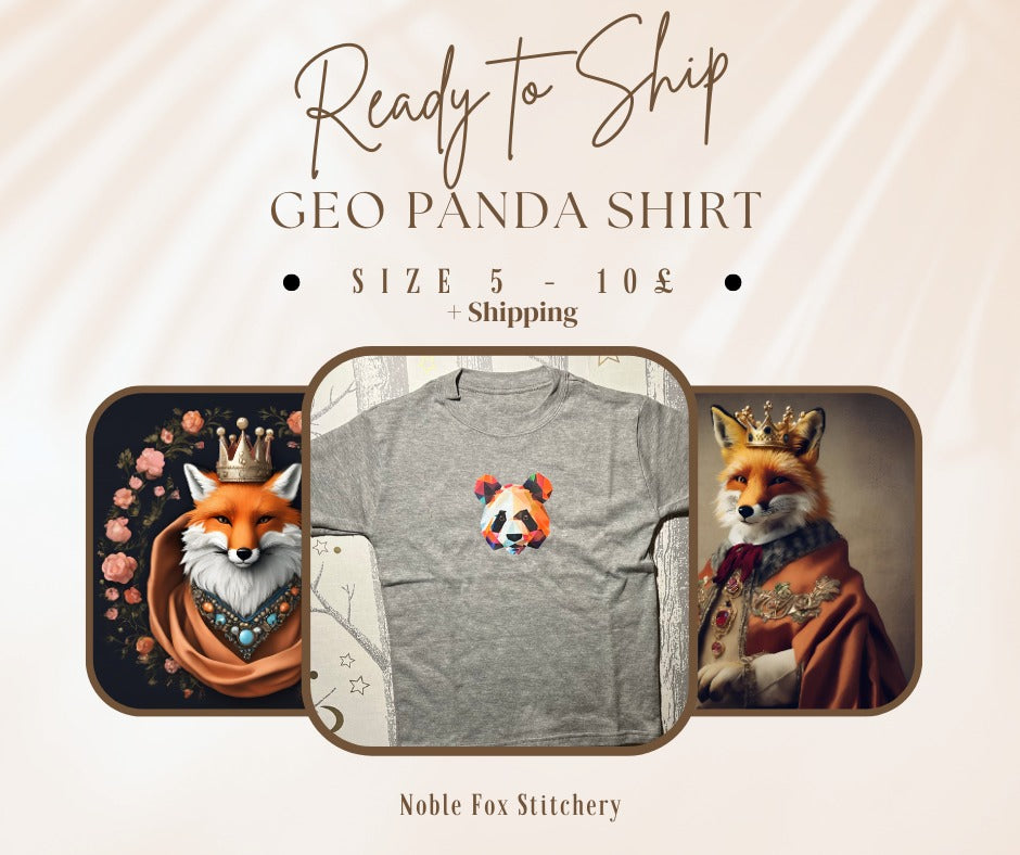 RTS Size 5 Geo Panda Graphic Tee