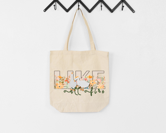 "Like All-Fire" Reaping Day Tote