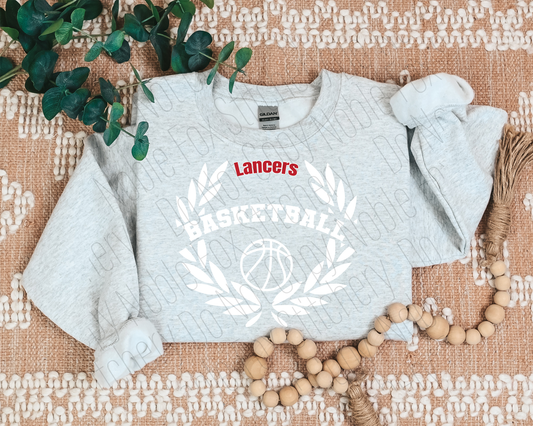 LHS Gray Basketball Crewneck