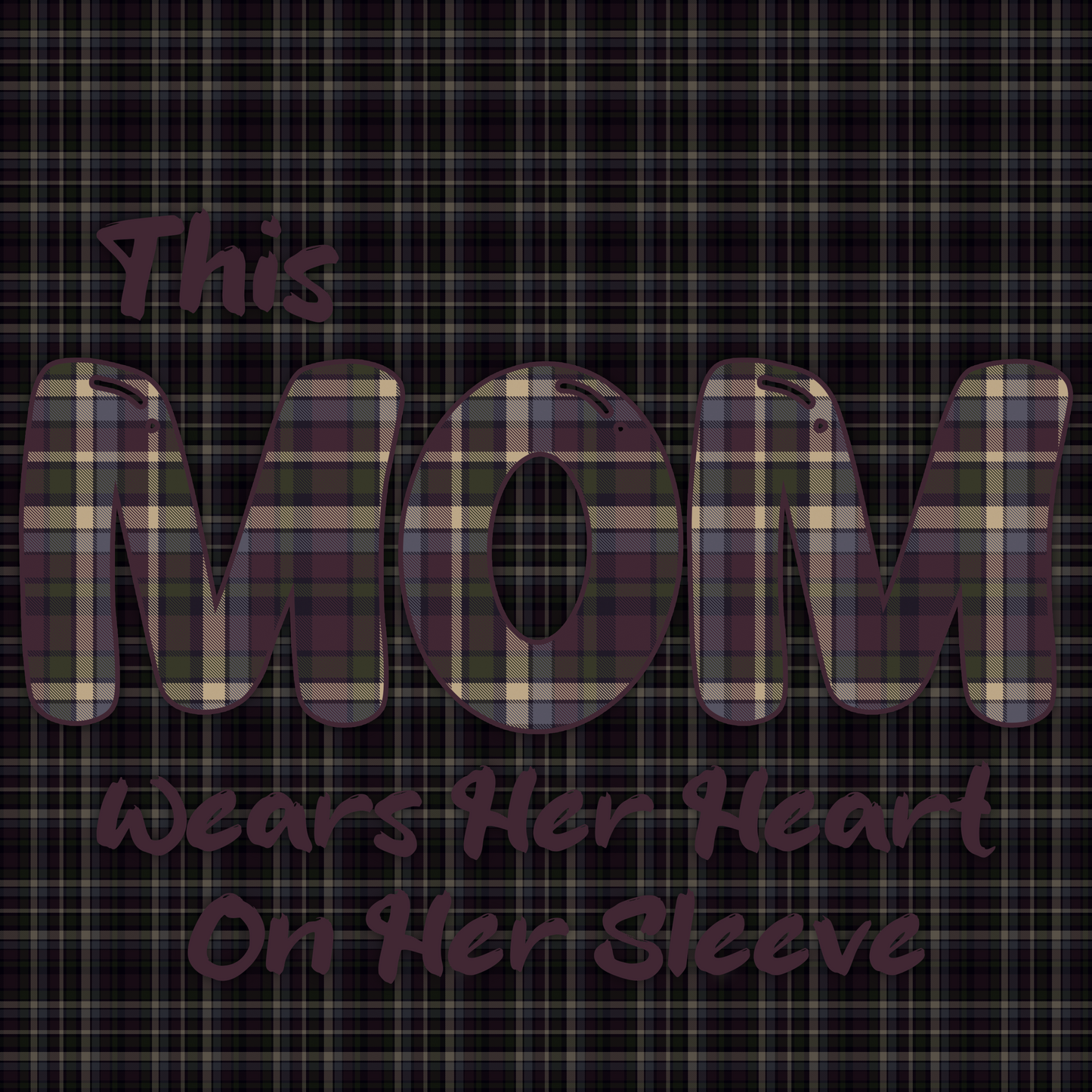 This Mom Wears Her Heart on Her Sleeve Customize-able Sweatshirt/Tee