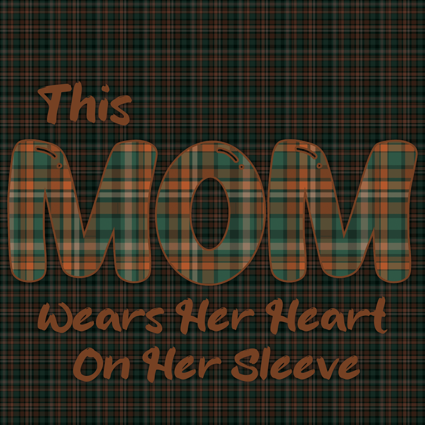 This Mom Wears Her Heart on Her Sleeve Customize-able Sweatshirt/Tee