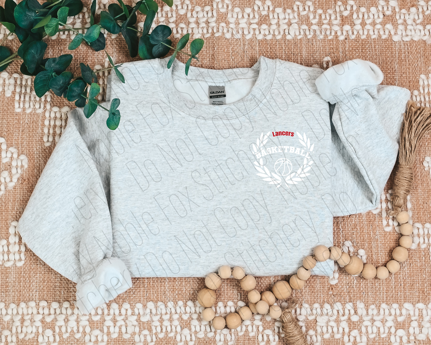 LHS Gray Basketball Crewneck